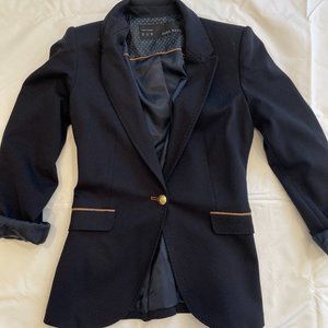 Zara Suit Jacket with Padded Shoulders